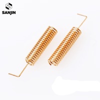 Antena Silinder Pegas Kompresi Terintegrasi 433Mhz Modul LoRa Coil Aerial Omnidirectional High Gain Wireless Card Router Kuningan
