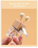 Botol parfum kaca Mini portabel 50ml dengan tutup antibocor mahkota dapat diisi ulang untuk digunakan sebagai kemasan Diffuser atau alat penyemprot