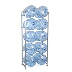 Soporte Desmontable Resistente para Botellas de Agua, Estante de Almacenamiento de Agua de 3 Niveles y Doble Fila para 6 Botellas, Uso en Oficina y Hogar - Product Image 3