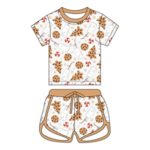 Conjunto de Pijama de Bambú Orgánico Personalizado para Niños, Ropa Deportiva Transpirable con Cordón Ajustable, Traje de Verano para Bebé<span class=keywords><strong>s</strong></span> - Product Image 2