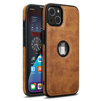 Étui fin et élégant en cuir classique de luxe pour iPhone 15 14 13 11 16 Pro Max 12 Mini XS XR X 8 7 Plus SE 2026 15Pro