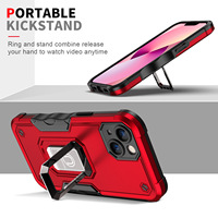 Coque de protection hybride TPU+PC anti-chute avec support magnétique à motif animal hardcore, moulée par injection, pour la série [Série]