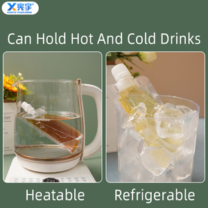 Clear Spout Nozzle Stand up Pouch Reusable Food Grade PET/PE Plastic Smell Proof Bag for Milk Fruit Juice Coffee Tomato Sauce - Product Image 5