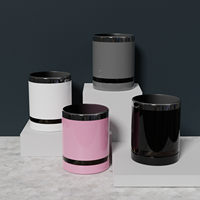 Pot de fleurs en céramique personnalisable, mini pot de fleurs de noël, blanc, en forme de tasse, OEM, pièces