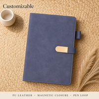 Journal A5 en cuir ligné à couverture rigide, personnalisable avec logo et boucle, idéal pour les entreprises et les bureaux – Meilleures ventes 2026