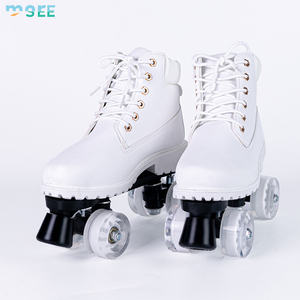 Seemore Luncur Roda Pu Materiaal Verhuur Skate <span class=keywords><strong>Roller</strong></span> Patines Groothandel Figuur Quad Skates Voor Kinderen Volwassenen Rolschaatsen - Product Image 4