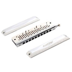 Harmonica chromatique EASTTOP T10-40 de qualité professionnelle, 10 trous, en Do majeur, acier argenté, pour débutants et adultes. - Product Image 3