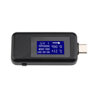 Testeur USB 4-30V DC type C LCD voltmètre numérique ampèremètre chargeur USB testeur de capacité voyant d'alimentation