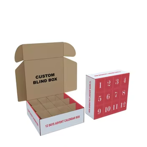 Vente en gros de boîte mystère en carton pour la <span class=keywords><strong>bière</strong></span> et le vin avec logo personnalisé jouet <span class=keywords><strong>calendrier</strong></span> de l'<span class=keywords><strong>avent</strong></span> pour vernis à ongles huile soin de la peau sérum gaufrage - Product Image 4