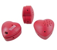 Boîte enregistreuse vocale miniature en forme de cœur pour jouets en peluche, module sonore enregistrable DIY pour animaux en peluche, jouet de lecture de messages personnalisés