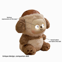 Orsacchiotto Intelligente AI con Occhi LED e Chat Vocale, 35cm, Imbottito in Cotone PP, Regalo Rilassante per Adolescenti e Adulti