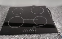 Table de cuisson à induction électrique encastrable haute puissance 4 brûleurs 7000W, surface en verre cristal, commande tactile, économe en énergie, usage domestique