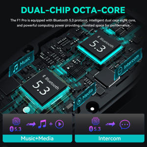 ASMAX F1 PRO Suministro de fábrica <span class=keywords><strong>Manos</strong></span> <span class=keywords><strong>libres</strong></span> Música Compartir Grupo Auriculares Casco Motocicleta Intercomunicador <span class=keywords><strong>Bluetooth</strong></span> - Product Image 6