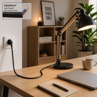 Flaches Zwillings- und Erdungs-Parallelkabel aus PVC, 2-adrig, 300V, flammhemmend, für Tischlampen, Radios, Staubsauger