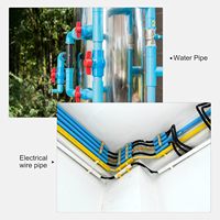 Tubería Rígida de PVC para Telecomunicaciones con Conector, Protector de Cable de Fibra Óptica Subterráneo para Estaciones Base 5G