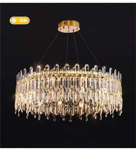 Lámpara de Araña Moderna Italiana de Lujo, de Hierro Cuadrado, Blanco Cálido, con Control Remoto, Altura Ajustable, <span class=keywords><strong>para</strong></span> Hotel, Hogar, Interior - Product Image 5