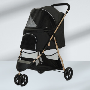 Lusso personalizzabile passeggino <span class=keywords><strong>per</strong></span> cani gatto staccabile con carrello rimovibile 4 grandi ruote <span class=keywords><strong>per</strong></span> Jogging e viaggi