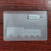 Porte-carte SIM personnalisé en PVC Porte-carte d'identité, Pochette en plastique pour carte Micro Nano SIM, Pochette pour carte SIM avec impression LOGO