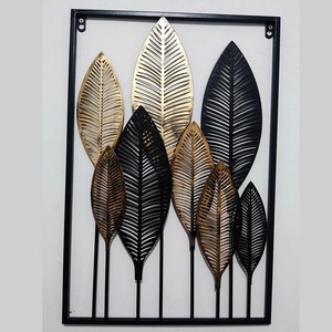 Vente en gros de feuille de fer de style nordique, tenture murale personnalisée en métal, décoration intérieure simple et moderne, pièce murale créative pour le salon - Product Image 3