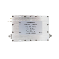 Amplificateur de puissance RF micro-ondes personnalisable 10-1000 MHz, gain 36 dB, faible bruit 33 dBm, SMD/SMT, impédance 50 Ohm
