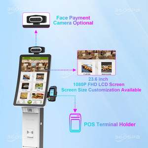 SFP23A Pantalla LCD Curva Interactiva Inteligente de 23.6 Pulgadas, Kiosco de Autoservicio con Pantalla Táctil Android, Impresora de Recibos de 80 mm con SDK - Product Image 5