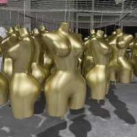 Mannequins brésiliens courbés en plastique BBL Robe de mariage pour femme Demi-corps Fille sexy Mannequin grande taille avec gros buste Cul