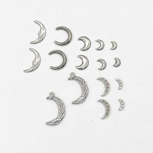 Acero inoxidable Luna COLLAR COLGANTE pulsera Stud pendientes <span class=keywords><strong>accesorios</strong></span> DIY <span class=keywords><strong>accesorios</strong></span> de <span class=keywords><strong>joyería</strong></span> - Product Image 4