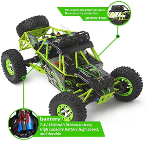 Wltoys <span class=keywords><strong>RC</strong></span> Xe Ô Tô 1/12 Quy Mô 2.4G 4WD Tốc Độ Cao Điện Tất Cả Các Địa hình Off-Road Đá Crawler Leo Núi <span class=keywords><strong>Buggy</strong></span> Rtr Cho Trẻ Em Và Người Lớn - Product Image 2