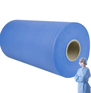 Eco-freindly PP PE making material sms smms smmms nonwoven 40 gsm sms medical non woven fabric