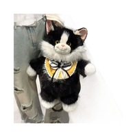 Sac à dos en peluche chat de simulation original avec rembourrage en coton PP, hauteur 50 cm, unisexe, fabriqué en Chine, cadeau d'anniversaire