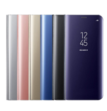 For Samsung Galaxy S10 Clear View Stand Flip Cover Case, Luxury