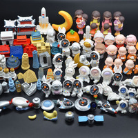Espace thème petit astronaute lune 3d personnes sculpture en résine mini fusée figurines aveugle sac surprise miniature enfants jouer ensemble jouets
