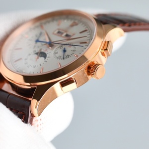 Montre mécanique entièrement automatique pour homme avec bracelet en cuir - Montre-bracelet élégante et luxueuse pour homme - Product Image 3