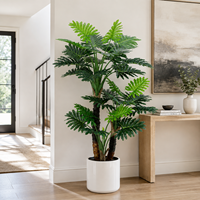 Arbre artificiel hyper-réaliste en PE Philodendron 180CM, ignifuge et résistant aux UV, écologique, décoration moderne de luxe, vente en gros directe usine