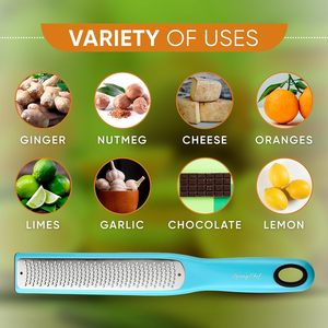 Spring Chef Aqua Sky grande frullatore a pasta in acciaio inossidabile Zester utensili da forno professionali per pasticceria-2 Bundle Fine brandelli