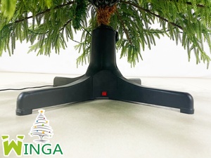 Árbol de Navidad Artificial Preiluminado, Material PE Ecológico, Forma Cónica, Luces LED Opcionales, Base de Plástico Resistente, Fácil Montaje - Product Image 4