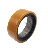 Roue motrice pour transpalette électrique 210 mm x 70 mm en polyuréthane, moyeu concave à six trous, pièce de rechange pour EP F4