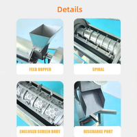 Hete Aanbieding Spirale Sapcentrifuge Schroefpers Sapmachine voor Fruit & Groente Verwerking Slakkenseparatie Persapparaat