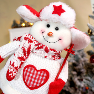 Bambola elastica natalizia transfrontaliera, statuetta di Babbo Natale, ornamento in tessuto lavorato a maglia stile cartone animato, bambola cinese a forma di vecchio, pupazzo di neve, <span class=keywords><strong>alce</strong></span> - Product Image 2