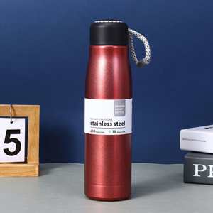 <b>Large</b> Capacity Double-Layer Vacuum Insulated Drawstring <b>Cup</b> Portable Outdoor Sports Water Bottle Fashionable Knight Design Metal - Product Image 4