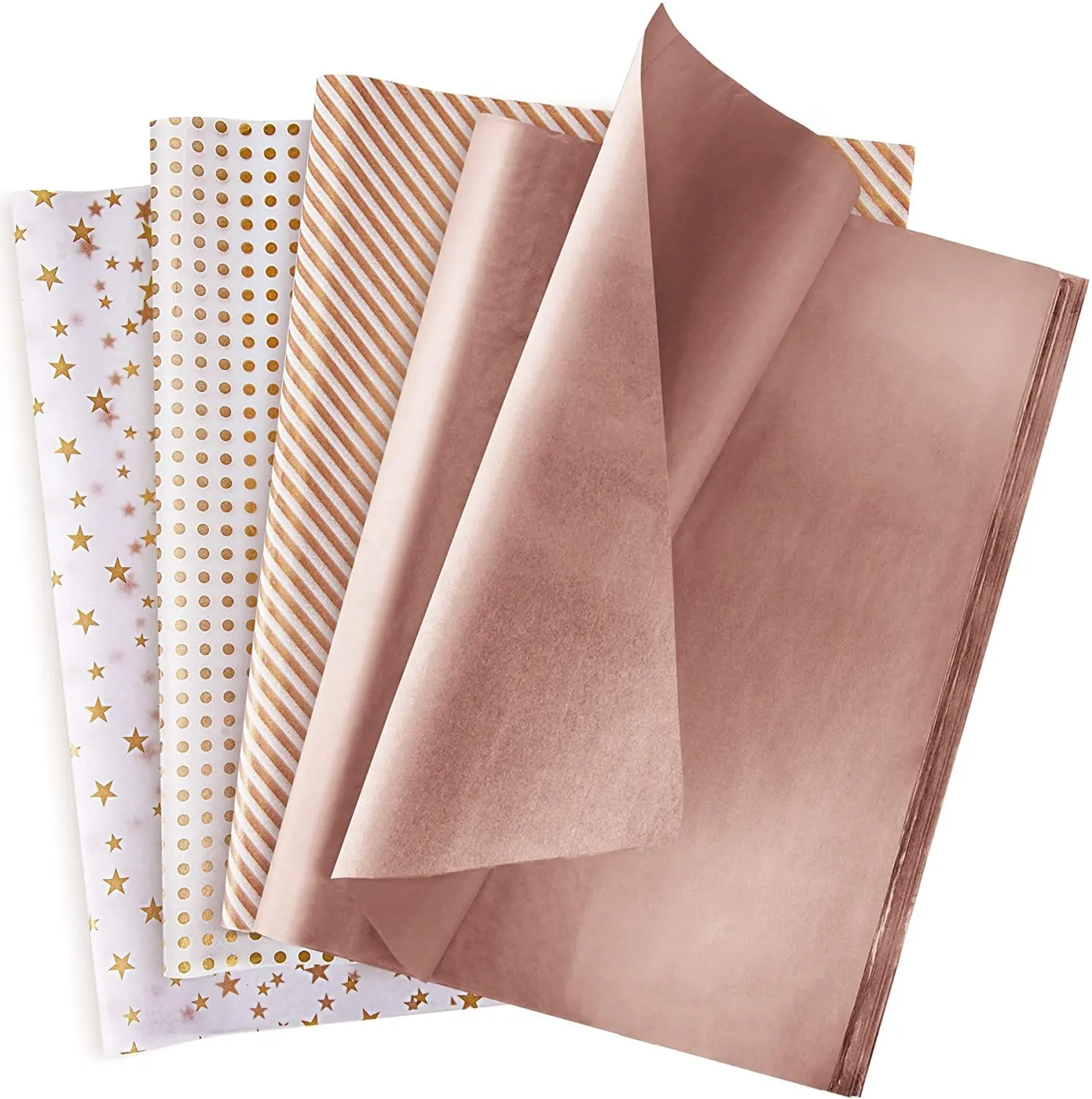 Rose Gold Bulk Tissue Paper for Bags Flower Gift Wrappng Paper for Valentines Christmas Wedding Birthday Party Holiday Decor