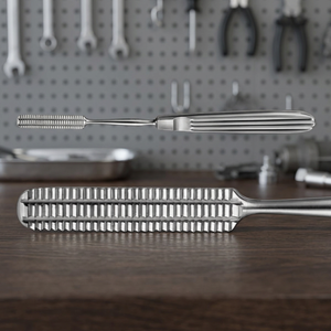 Lime à os et râpes en acier 180 mm – Kit d'instruments chirurgicaux manuels certifié ISO13485 CE Classe I pour interventions chirurgicales - Product Image 6