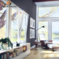 Fenêtre d'inclinaison et de rotation en aluminium à triple couche de verre GS pour un contrôle thermique supérieur