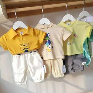 High Quality Cotton Children's <b>Apparel</b> Wholesale Mix Match Baby Dresses Sets Fashionable <b>Stock</b> Collection Unisex 7-Day Sample - Product Image 2