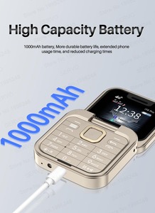 Teléfono Móvil Plegable 2026 I16Pro 4G Mini, Marcación Rápida, Lista Negra, Linterna, Grabación <span class=keywords><strong>de</strong></span> Llamadas, Doble SIM, Voz Mágica - Product Image 6