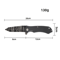 Couteau pliant de poche en acier inoxydable 14Cr28, 20 cm, EDC, extérieur, manche G10