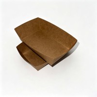 Fabricant professionnel de barquettes en papier kraft |   Boîte jetable en forme de bateau sur mesure |   Emballage alimentaire écologique résistant à la graisse