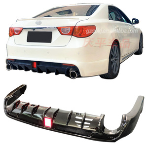 Universal Rear Bumper Lip Splitter Diffuser – Carbon Fiber Style – Fits Toyota Corolla (ABS, 2-Piece)