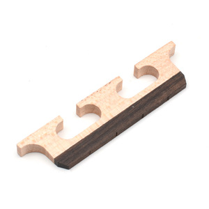 Pont de banjo réglable en bois massif avec touche en ébène et érable pour banjos à quatre/cinq/six cordes - Product Image 4