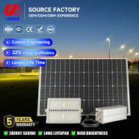 Reflector LED Solar de 200w para Exteriores, Personalizable OEM y ODM, Iluminación para Estadios Deportivos, Lente de PC de Aluminio, Impermeable IP66